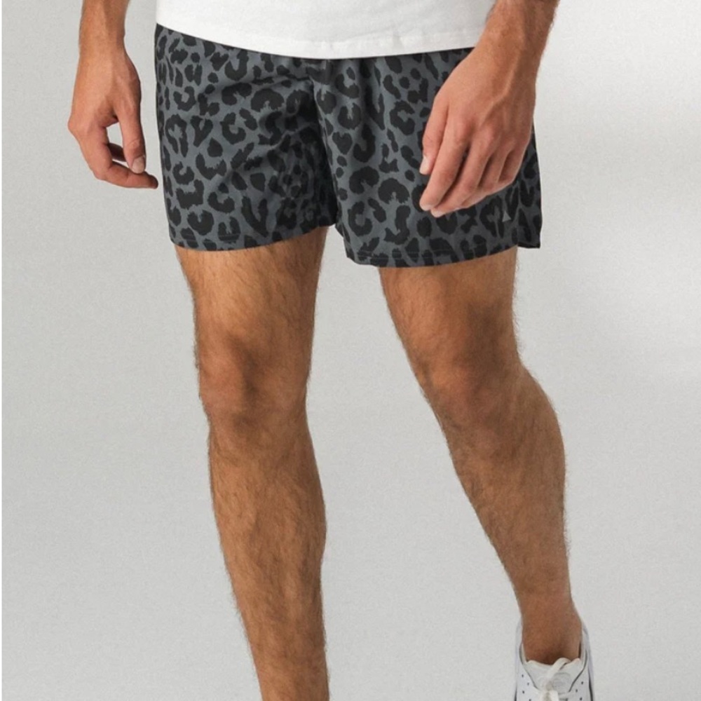 Balance Athletica Mens Prime Short King Cheetah Midnight size Large